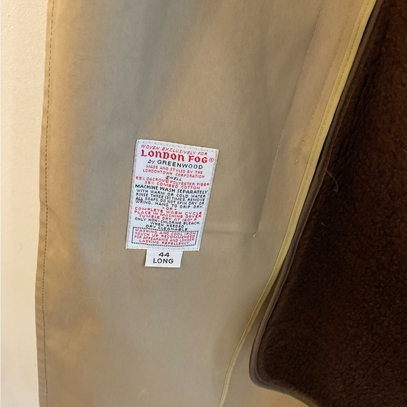 Vintage Men’s London Fog Trench Coat,44 Long - Picture 10 of 13